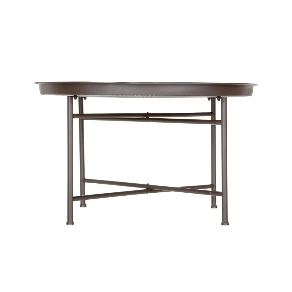 Tavolino Rotondo Con Bordo Stile Marocchino