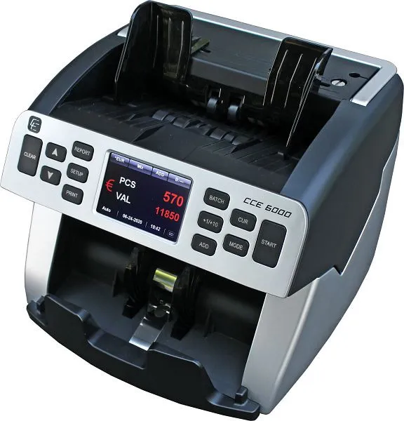 Professionale Sterile Contabanconote CCE 6000 fino 1.500 banconote/minuto AC060001