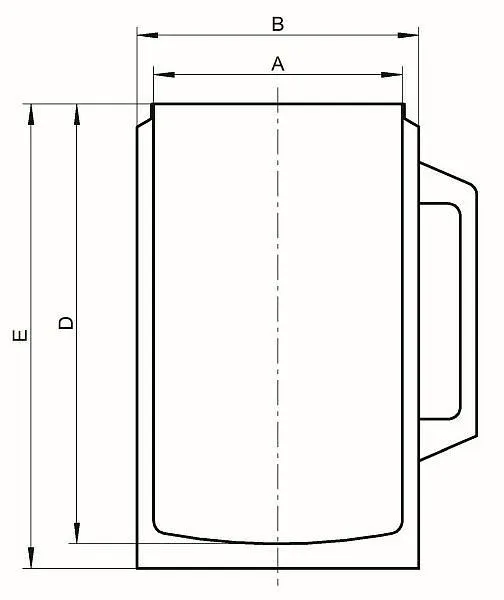 Fiaschetta isotermica KGW Dewar acciaio inossidabile con manico tipo GSS 1000 W 1000 ml 2301