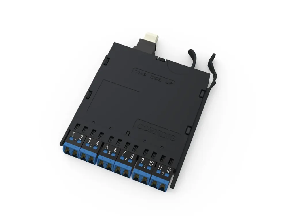 EDGE™ Module, Ultra-Low-Loss 12F Bend-improved Single-mode (OS2) CORNING ECMUM120489GULL con Comando Vocale
