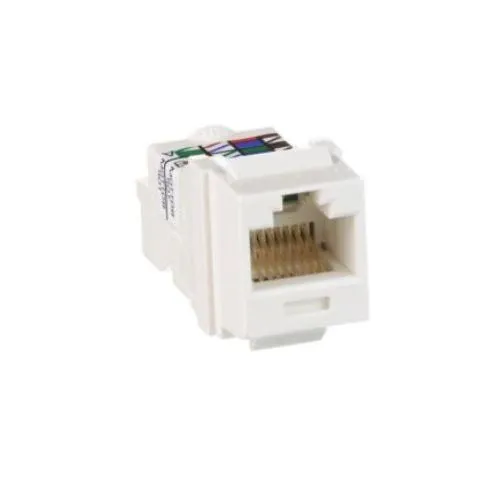 Termostato Programmabile Unshielded UTP RJ45 Category 6 Keystone Jack Module Off White NK6TMIW