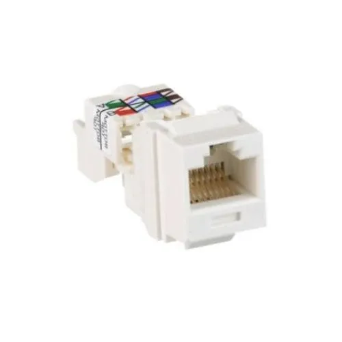 Termostato Programmabile Unshielded UTP RJ45 Category 6 Keystone Jack Module Off White NK6TMIW