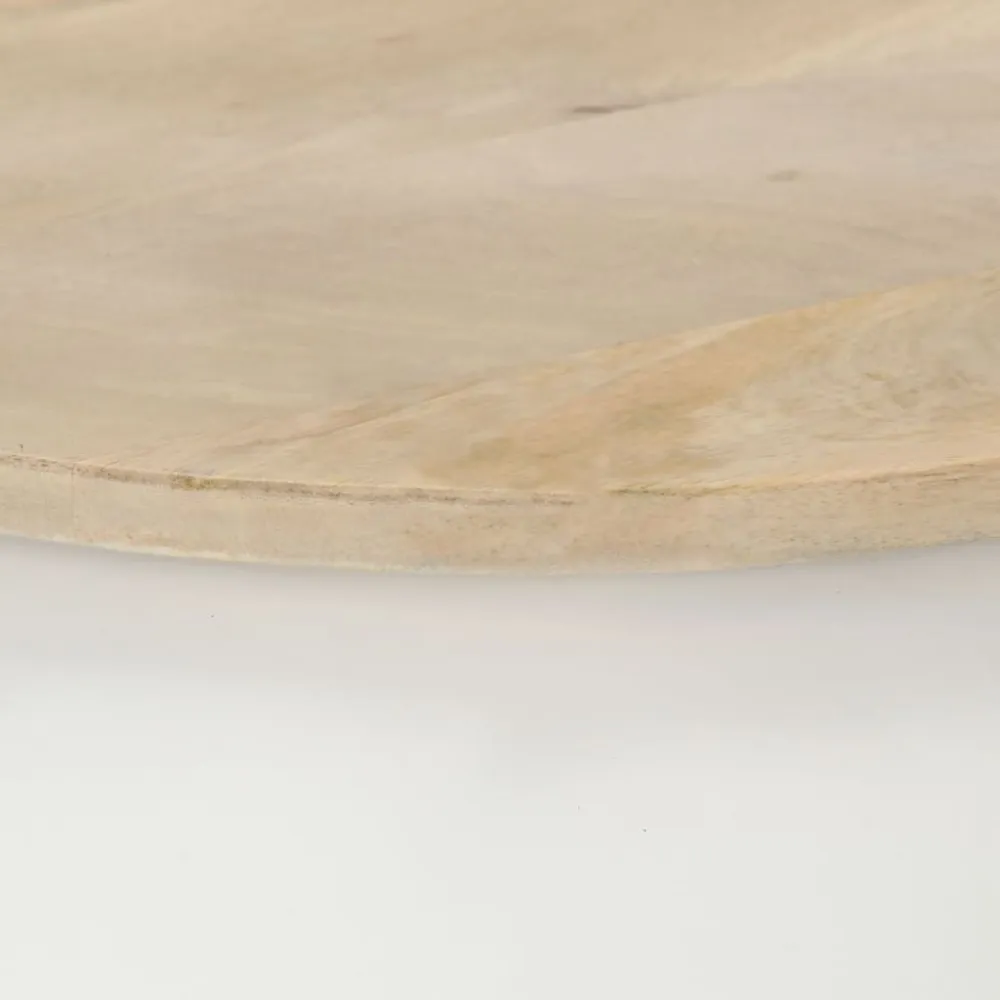 Tavolino da Salotto Bianco 51x51x27 cm Legno Massello di Mango