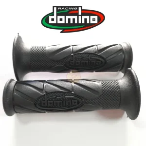 Coppia manopole domino nere universali Moto MotoCross 22/24mm