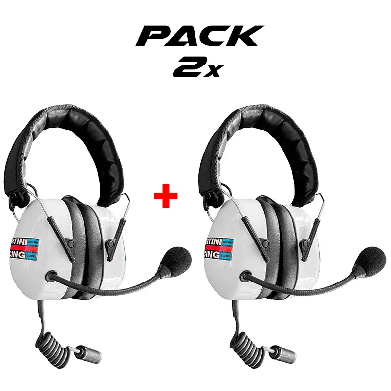 Pack 2 pz. - Stilo - Headset WRC - Special Edition: Martini Racing