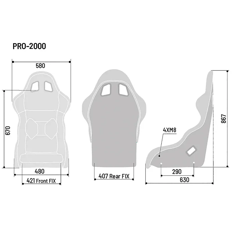 Sparco - Sedile Pro 2000 QRT - Martini Racing (Grey)