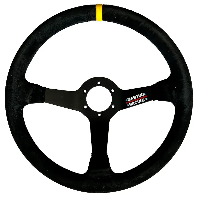 Volante personalizzato Martini Racing (logo inciso - suede leather)