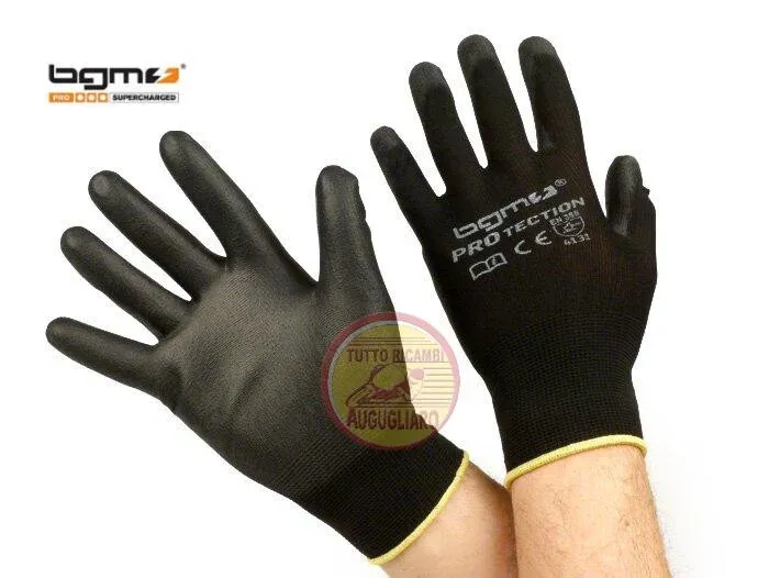 Guanti da officina BGM taglia L rivestimento poliuretano