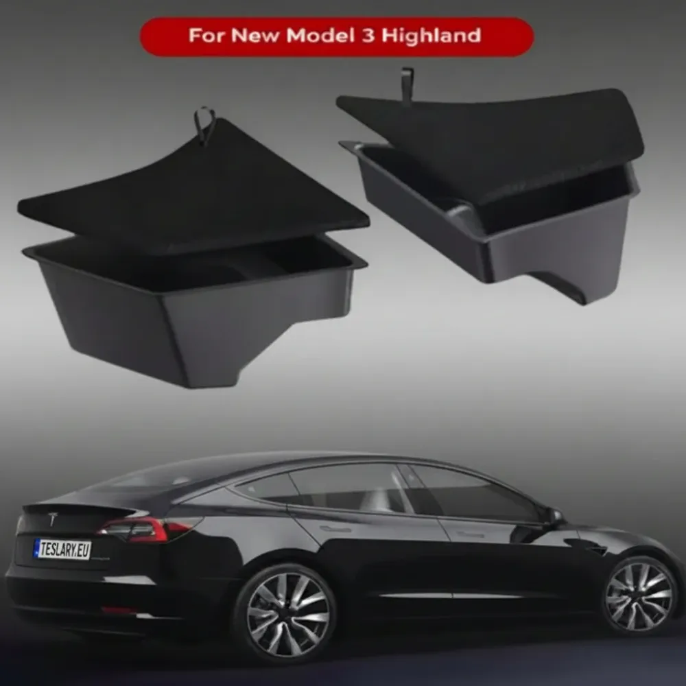 Tesla Model 3 Highland posteriore Organizzatore Tagi laterali con coperchi (2)