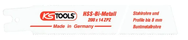 Lama per sega alternativa KS Tools Rems bimetallica HSS 200mm 18mm confezione da 5 129.4454
