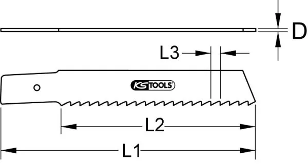Lama per sega alternativa KS Tools Rems bimetallica HSS 200mm 18mm confezione da 5 129.4454