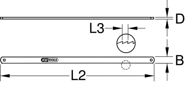 Lama da sega KS Tools BERYLLIUMplus per seghetto da 300 mm 962.9034