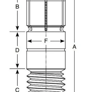 Perno filettato Mitee-Bite XYZ 1/2 "inossidabile X31850