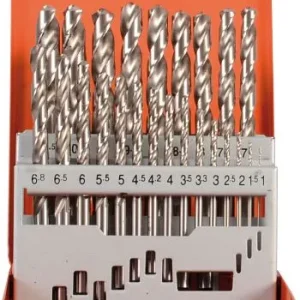 Cassetta per punte Projahn HSS-G TURBO 24 pezzi 1-105 / 05 mm dimensioni del foro centrale: 3.3 4.2 6.8 10.2 60424