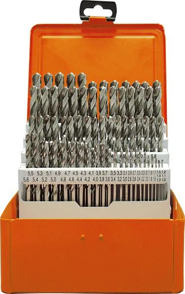 Cassetta trapano Projahn HSS-G 91 pezzi 1-10 / 01 mm ECO 60436