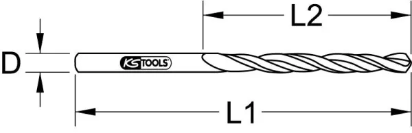 Punta elicoidale KS Tools BERYLLIUMplus diametro 6 mm 962.9606