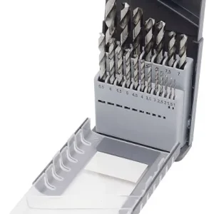 Valigetta per punte elicoidali Kraftwerk da 19 pezzi HSS-G 1-10 / 05 mm 11904