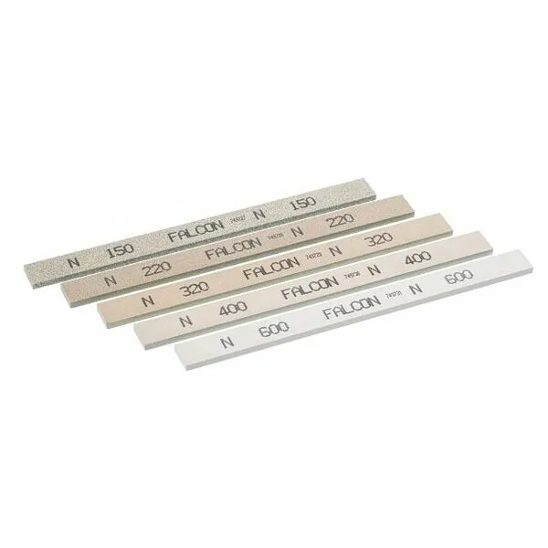 FALCON TOOL Set di 5 pietre per levigare Modello N, corindone, Altezza: 3 mm