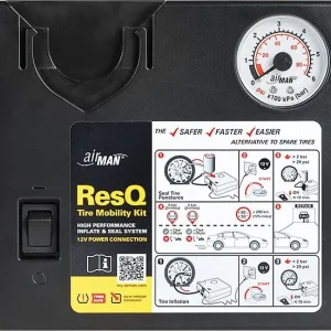 Gonfiatore per pneumatici AirMan ResQ (sostituzione per 51-051-011) 51-051-001