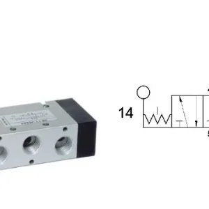 timmer VHO-S9 511B-1/2 valvola manuale 5/3 arresto posizione centrale pressurizzata attacco: 1/2" PA16371