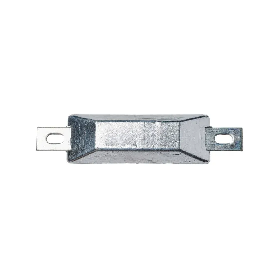 Anodo di alluminio 120g, 85*35*16mm (140mm), foro 7*13mm