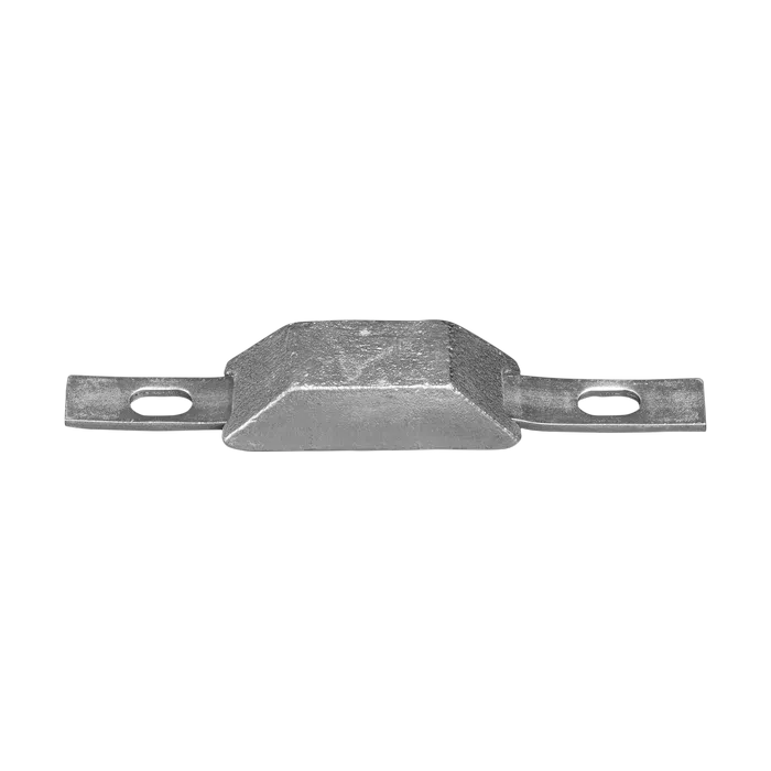 Anodo di alluminio 650g, 180*46*35mm (180mm), foro 13*25mm