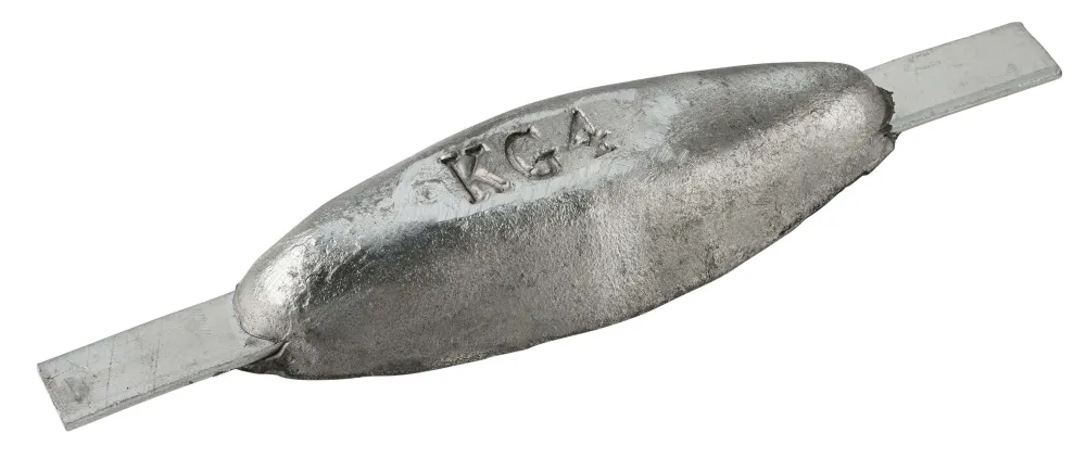 Anodo di magnesio TIPO 4 - 178*62*28, (260 mm), circa 0,4 kg/0,88 libbre. AZ63-1,5VDc