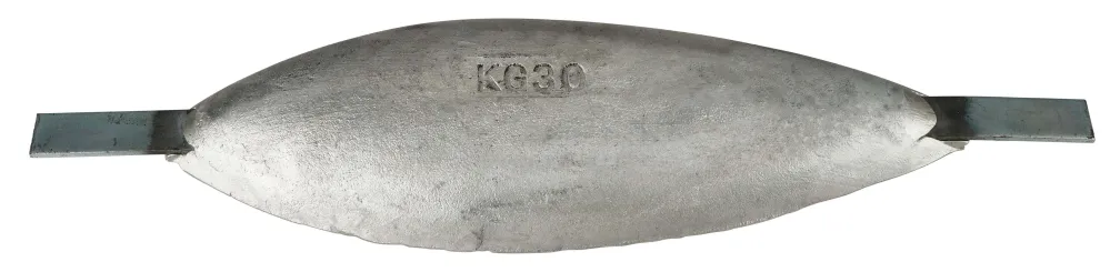 Anodo di magnesio TIPO 30 - 460*165*50, (600mm), circa 3,7kg/8,16lb. AZ63-1,5VDc