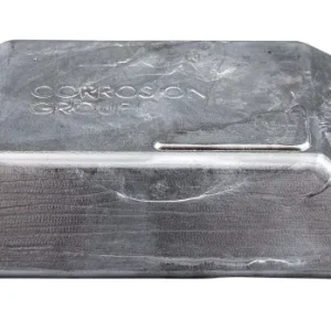 Anodo di zinco 2.0KG/4.41LB Gruppo di corrosione, 148*85*30mm (225mm), foro 8.6*19mm