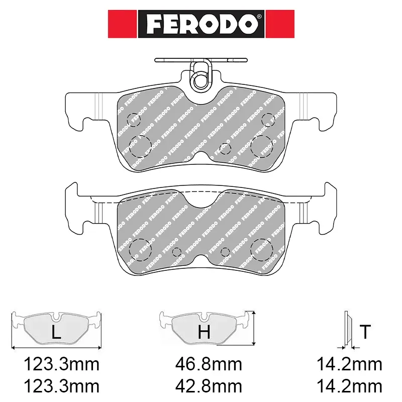 Ferodo - Kit pastiglie freno (FCP5130) - Ford Fiesta ST Mk7 1.5T Ecoboost 200 HP - Rear