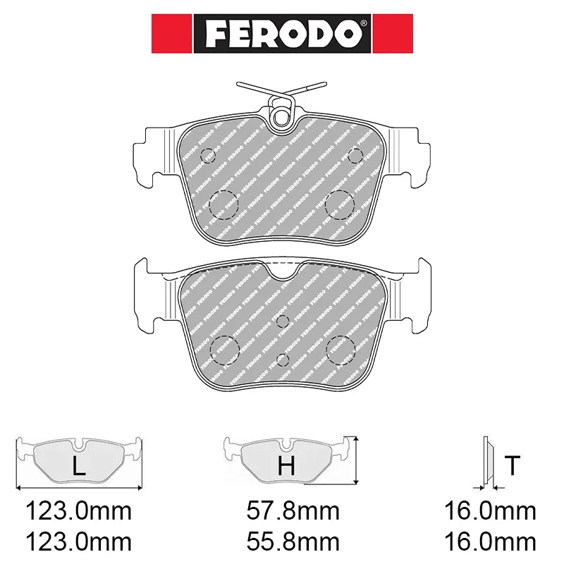 Ferodo - Kit pastiglie freno (FCP5357) - Cupra Formentor (KM7) 2.0 TSi 4Drive 228 kw - Rear