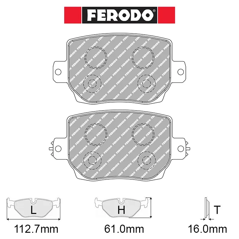 Ferodo - Kit pastiglie freno (FRP3162) - Tesla Model 3 sport package - Rear