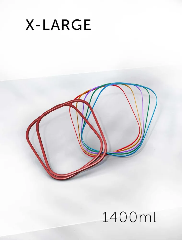 FOXBOXX - 2 sigilli, 5 nastri colorati / XL 1400 ml