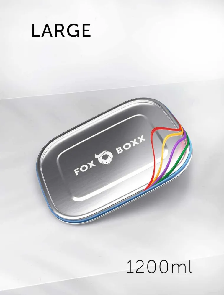 FOXBOXX - 2 sigilli, 5 nastri colorati / grande 1200 ml