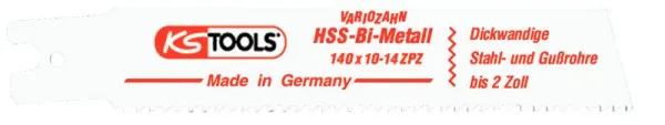 Lama per sega alternativa KS Tools Rems bimetallica HSS 140mm 25mm confezione da 5 129.4483