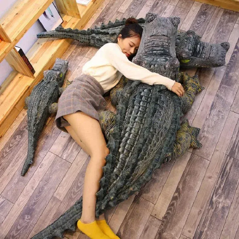 Ultimate Jumbo Peluche Coccodrillo Realistico, Due Stili, 6.5'' | 200 centimetri