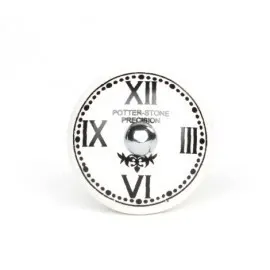 Reloj con perilla de cerámica imponente