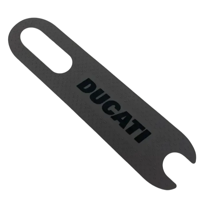 PEDANA GOMMA| per Monopattino Elettrico Ducati Pro I Evo con Logo NERO DUCATI