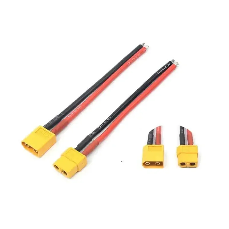 XT60 Connettore Maschio Femmina con Connettore di Alloggiamento Guaina con Cavo di Silicone 14AWG