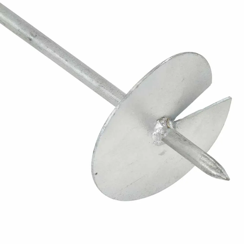 Ancoraggi Terra 4 pz 10x60 cm Metallo Zincato
