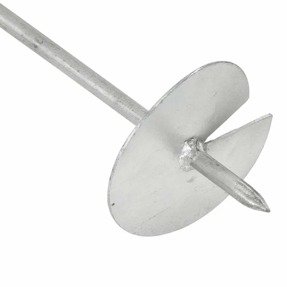 Ancoraggi Terra 4 pz 10x60 cm Metallo Zincato