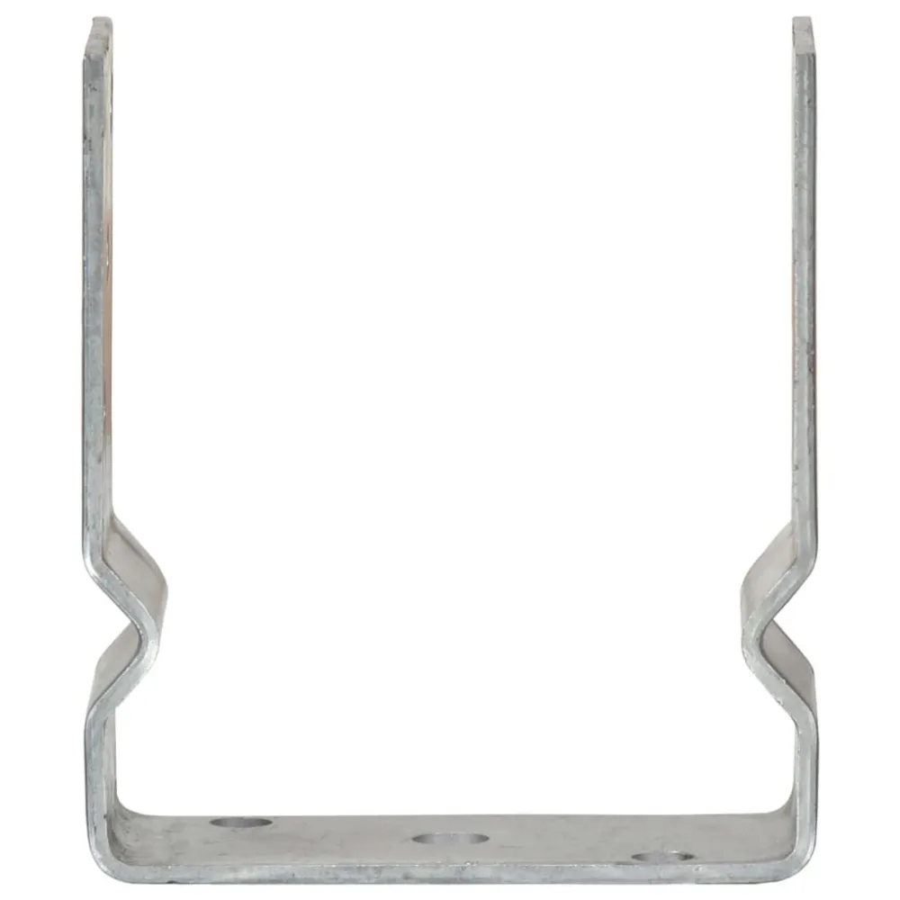 Picchetti per Recinzione 12pz Argento 12x6x15cm Acciaio Zincato