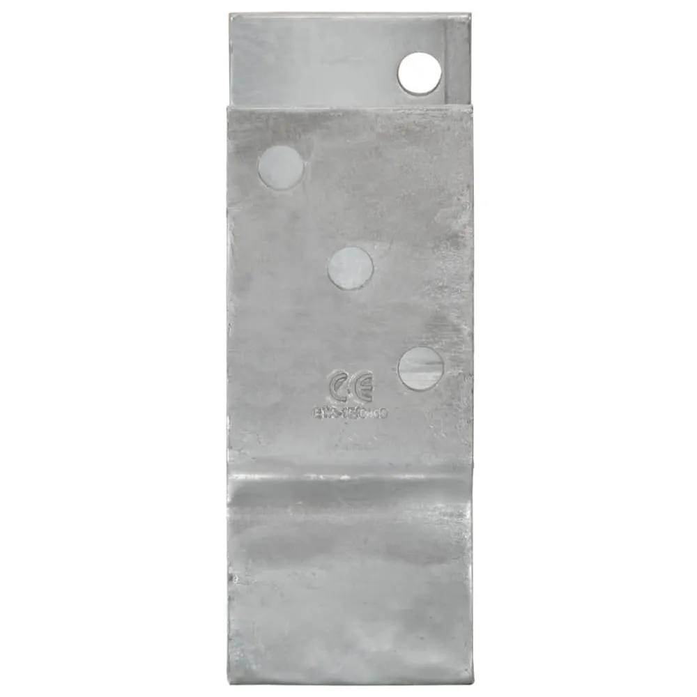 Picchetti per Recinzione 12pz Argento 14x6x15cm Acciaio Zincato