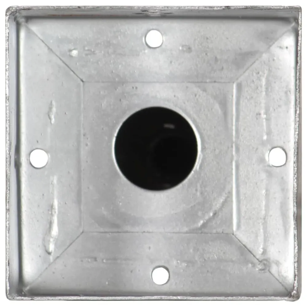 Picchetti di Terra 2 pz Argento 12x12x56 cm Acciaio Zincato
