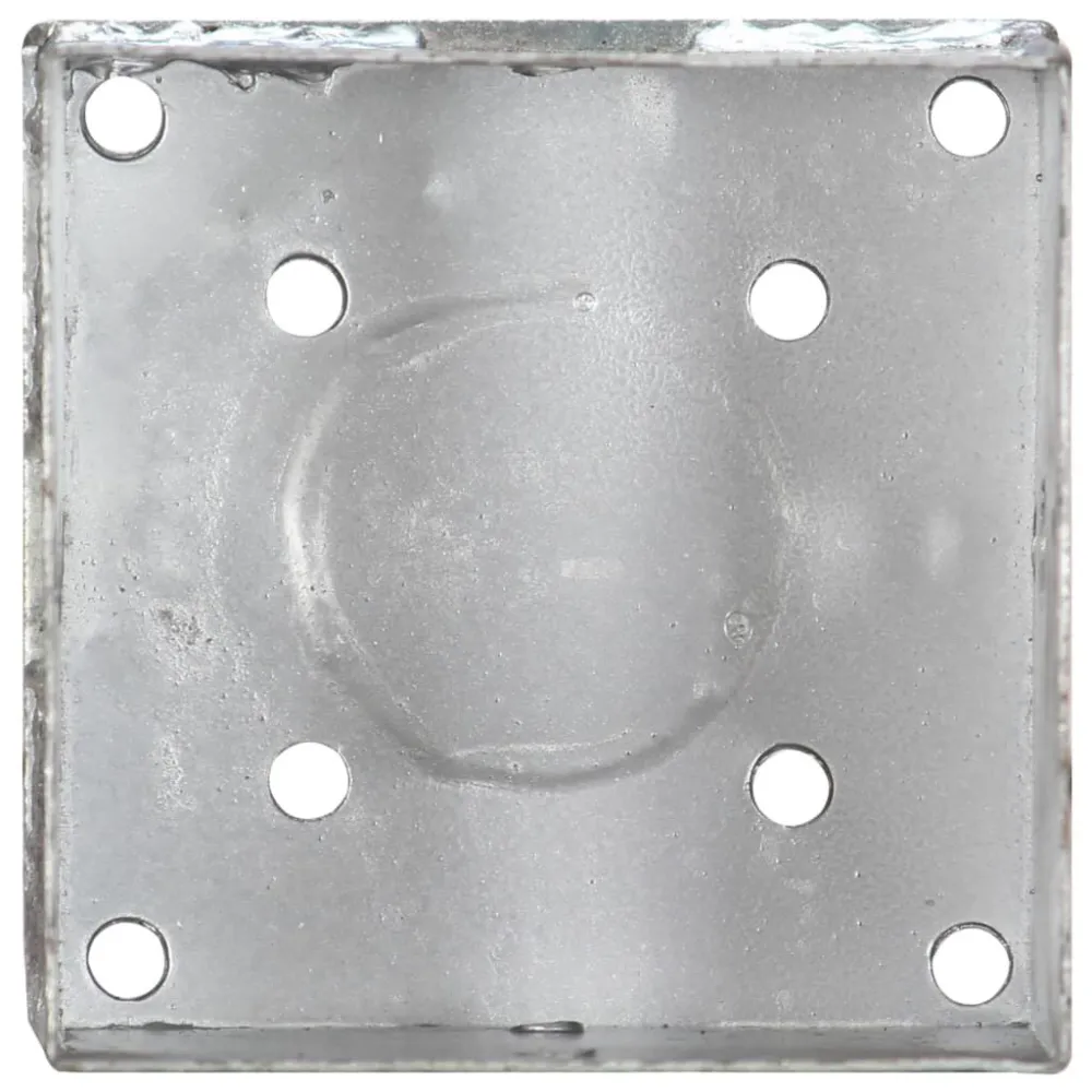 Picchetti di Terra 2 pz Argento 14x14x58 cm Acciaio Zincato