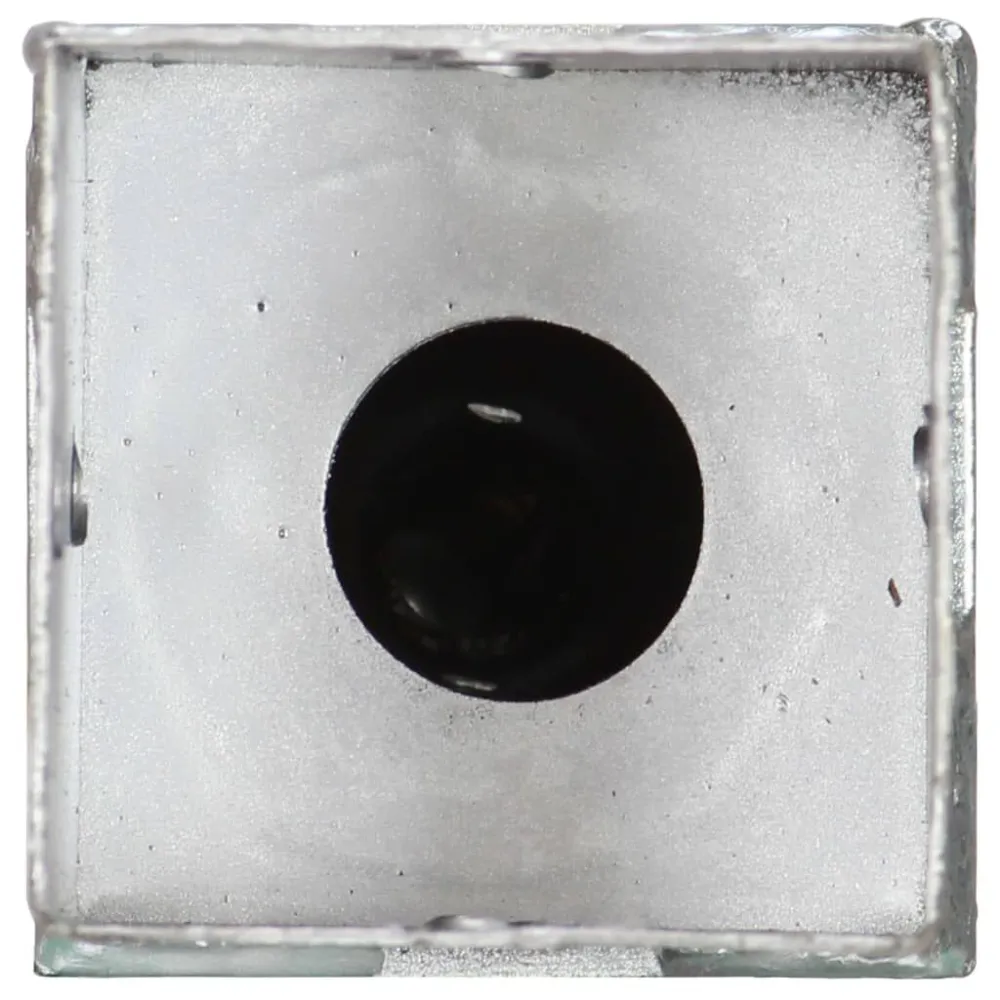 Picchetti di Terra 2 pz Argento 8x8x57 cm Acciaio Zincato