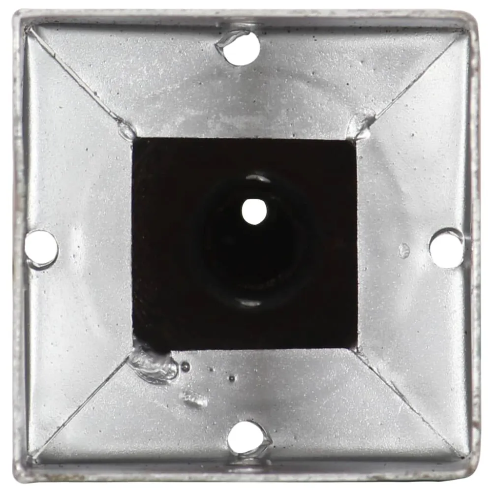Picchetti di Terra 6 pz Argento 9x9x56 cm Acciaio Zincato