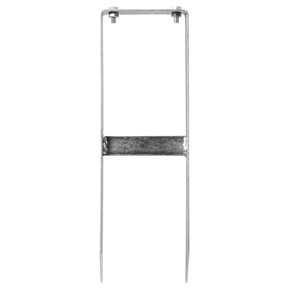 Picchetti di Terra 2 pz per Recinzione WPC Acciaio 40 cm