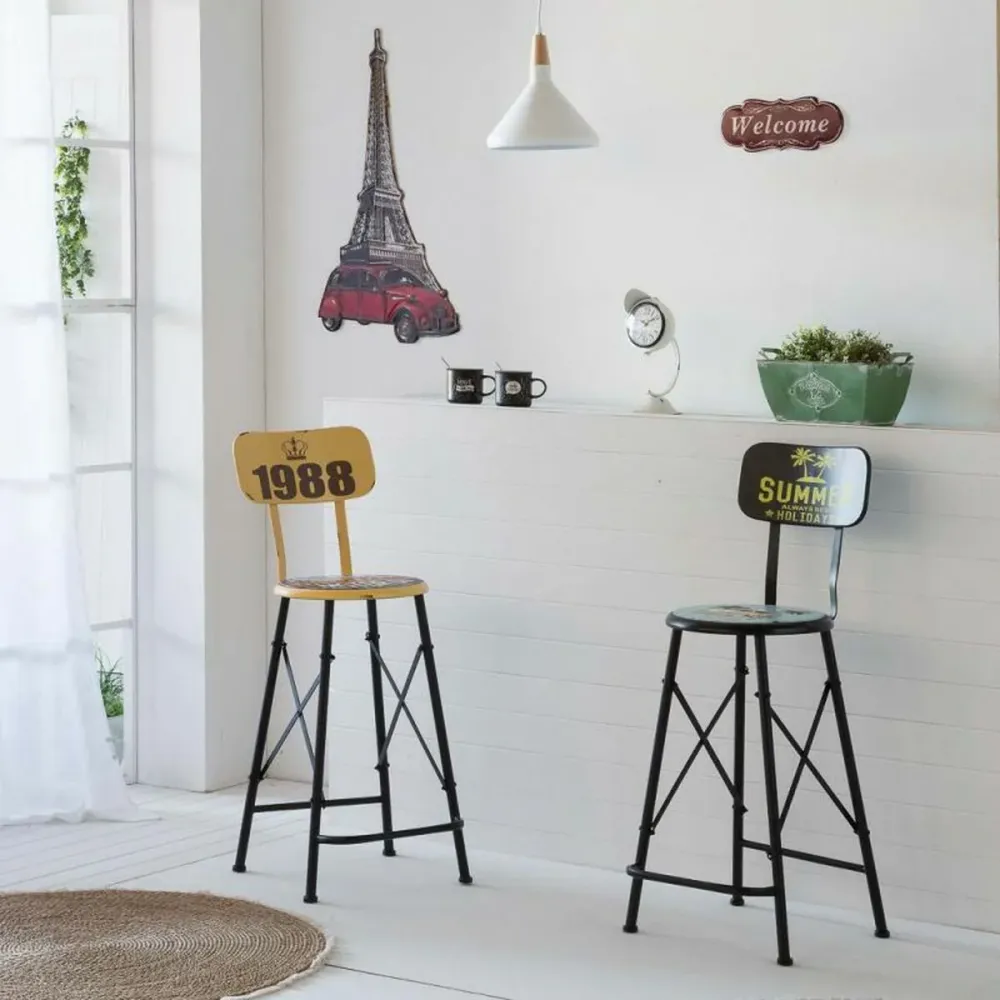 Placca da Parete Alexandra House Living Ferro Torre Eiffel 80 x 1 x 43 cm per Incasso Muro