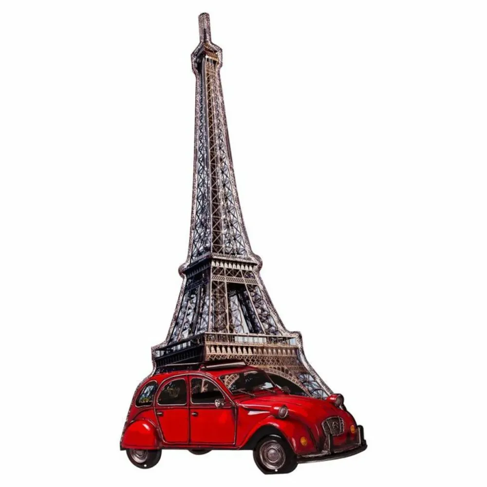 Placca da Parete Alexandra House Living Ferro Torre Eiffel 80 x 1 x 43 cm per Incasso Muro